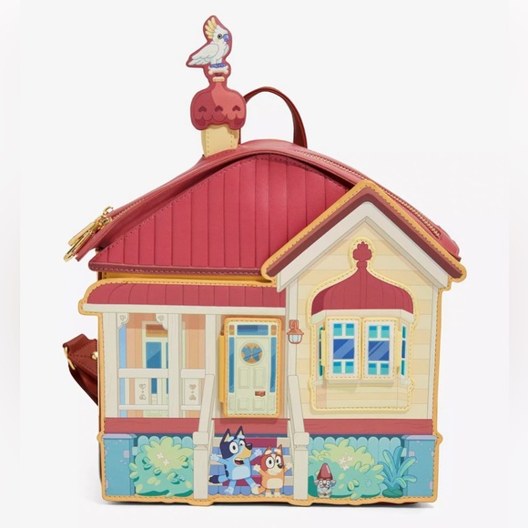 Bioworld Handbags - Bioworld Bluey Heeler House Figural Mini Backpack - BoxLunch Exclusive